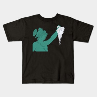 Perseus With The Head of Medusa Kids T-Shirt